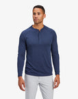 MIZZEN MAIN SHIRTS - LS SPORT NAVY HEATHER / M EASY KNIT HENLEY