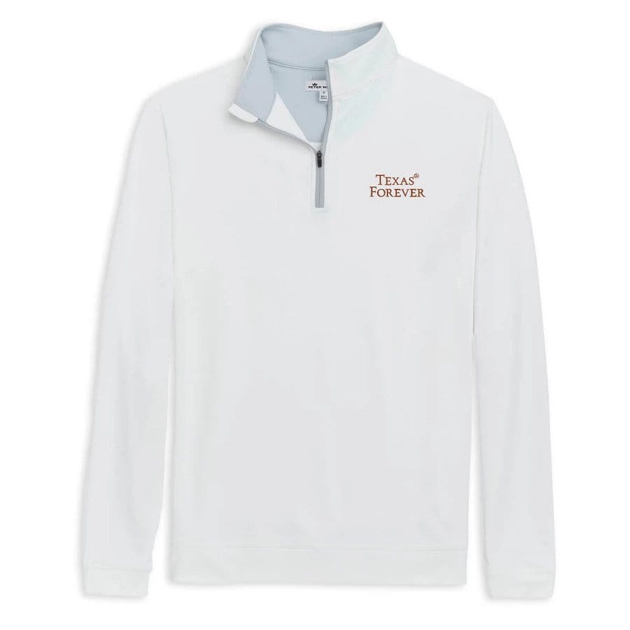 PETER MILLAR 1/4 ZIP WHITE / XXL Peter Millar - Texas Forever 1/4 Zip