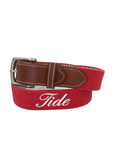 PETER MILLAR Belts CRIMSON / 40 TIDE BELT