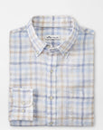 PETER MILLAR BLUE SURF / L PETER MILLAR CORONADO LINEN SPORTS SHIRT