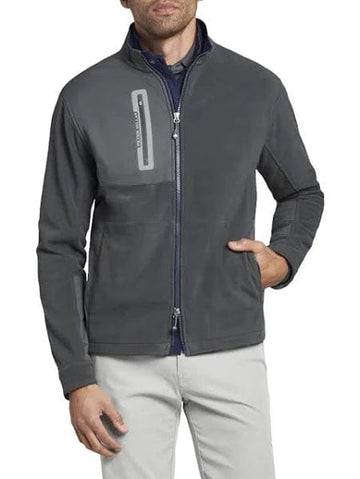 PETER MILLAR JACKET IRON / M THERMAL BLOCK MICRO FLEECE JACKET