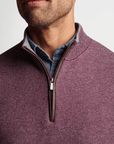 PETER MILLAR OUTERWEAR - 14 ZIP MILL WOOL-CASHMERE 1/4 ZIP