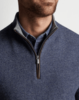 PETER MILLAR OUTERWEAR - 14 ZIP MILL WOOL-CASHMERE 1/4 ZIP