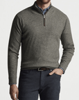 PETER MILLAR OUTERWEAR - 14 ZIP MILL WOOL-CASHMERE 1/4 ZIP