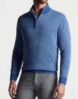 PETER MILLAR OUTERWEAR - 14 ZIP OVERLOOK RIB 1/4 ZIP