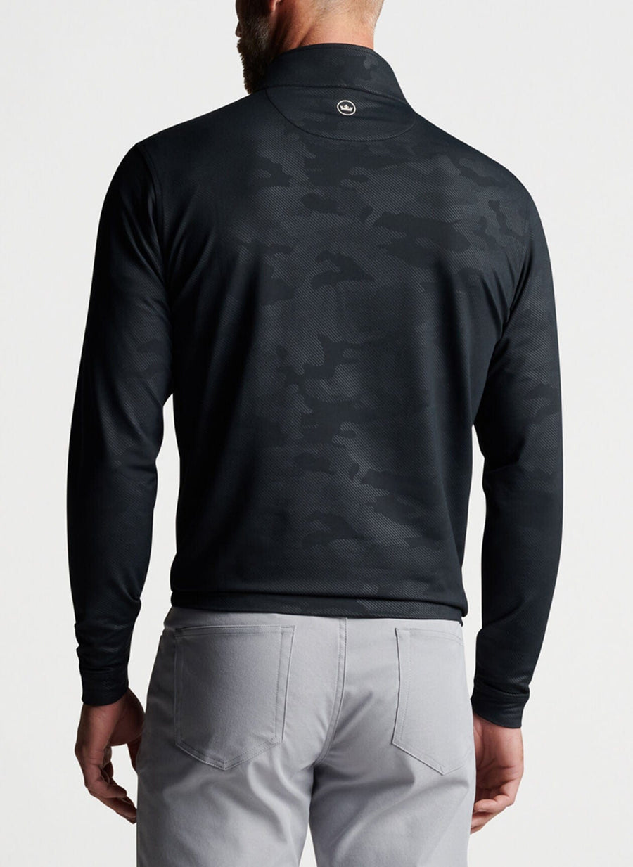 PETER MILLAR OUTERWEAR - 14 ZIP PERTH CAMO PERFORMANCE 1/4 ZIP