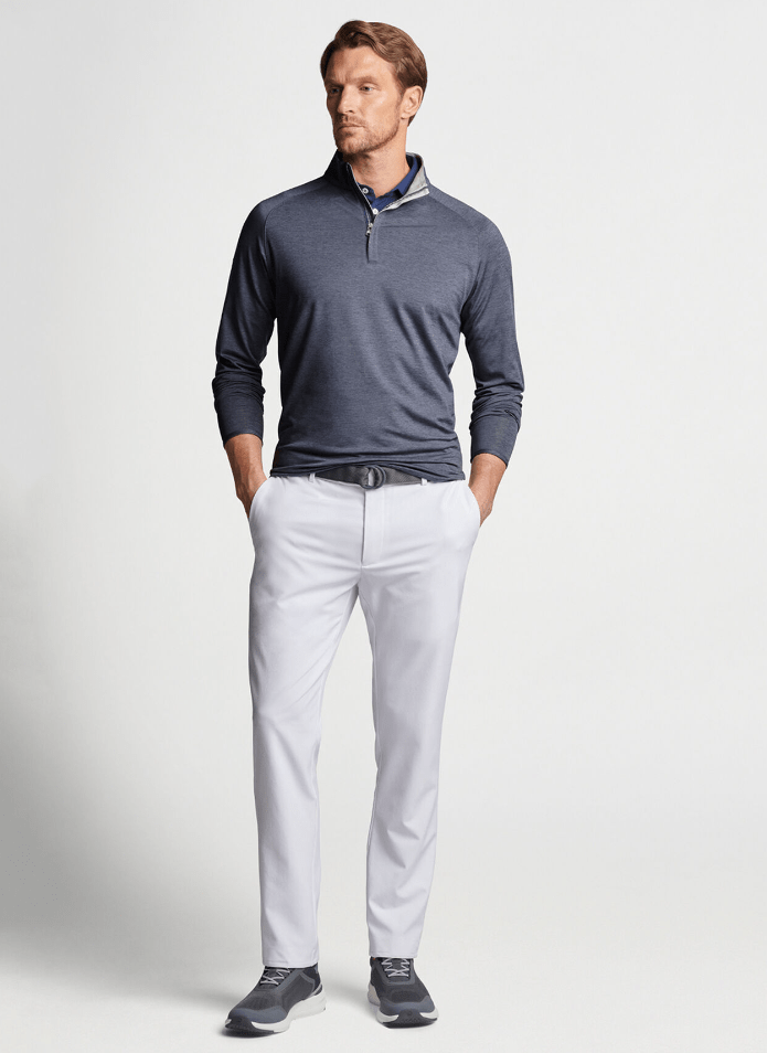 PETER MILLAR OUTERWEAR - 14 ZIP STEALTH PERFORMANCE 1/4 ZIP