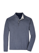 PETER MILLAR OUTERWEAR - 14 ZIP STEEL / M STEALTH PERFORMANCE 1/4 ZIP