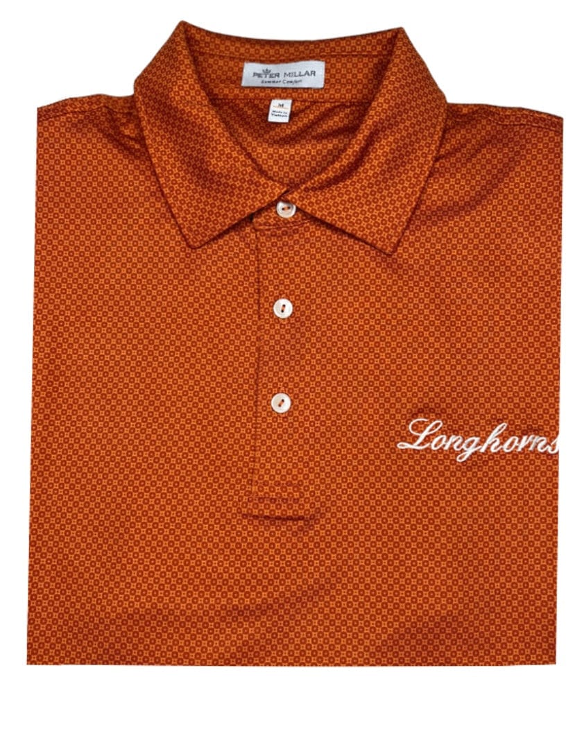 PETER MILLAR POLOS RST1 / M LONGHORNS DOLLY PERFORMANCE POLO