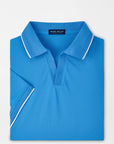 PETER MILLAR SHIRTS - POLO MARINA BLUE / XL SUMMERTIME PERFORMANCE MESH POLO (RIVIERA COLLAR)