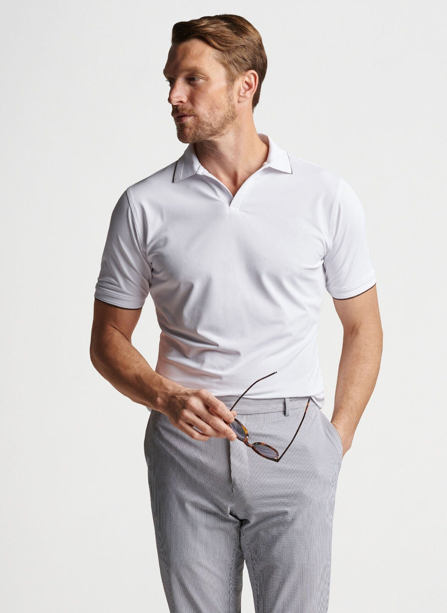 PETER MILLAR SHIRTS - POLO SUMMERTIME PERFORMANCE MESH POLO (RIVIERA COLLAR)