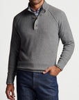 PETER MILLAR SWEATERS GALE / M PARKWAY TEXTURED 3-BUTTON MOCK