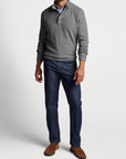 PETER MILLAR SWEATERS PARKWAY TEXTURED 3-BUTTON MOCK