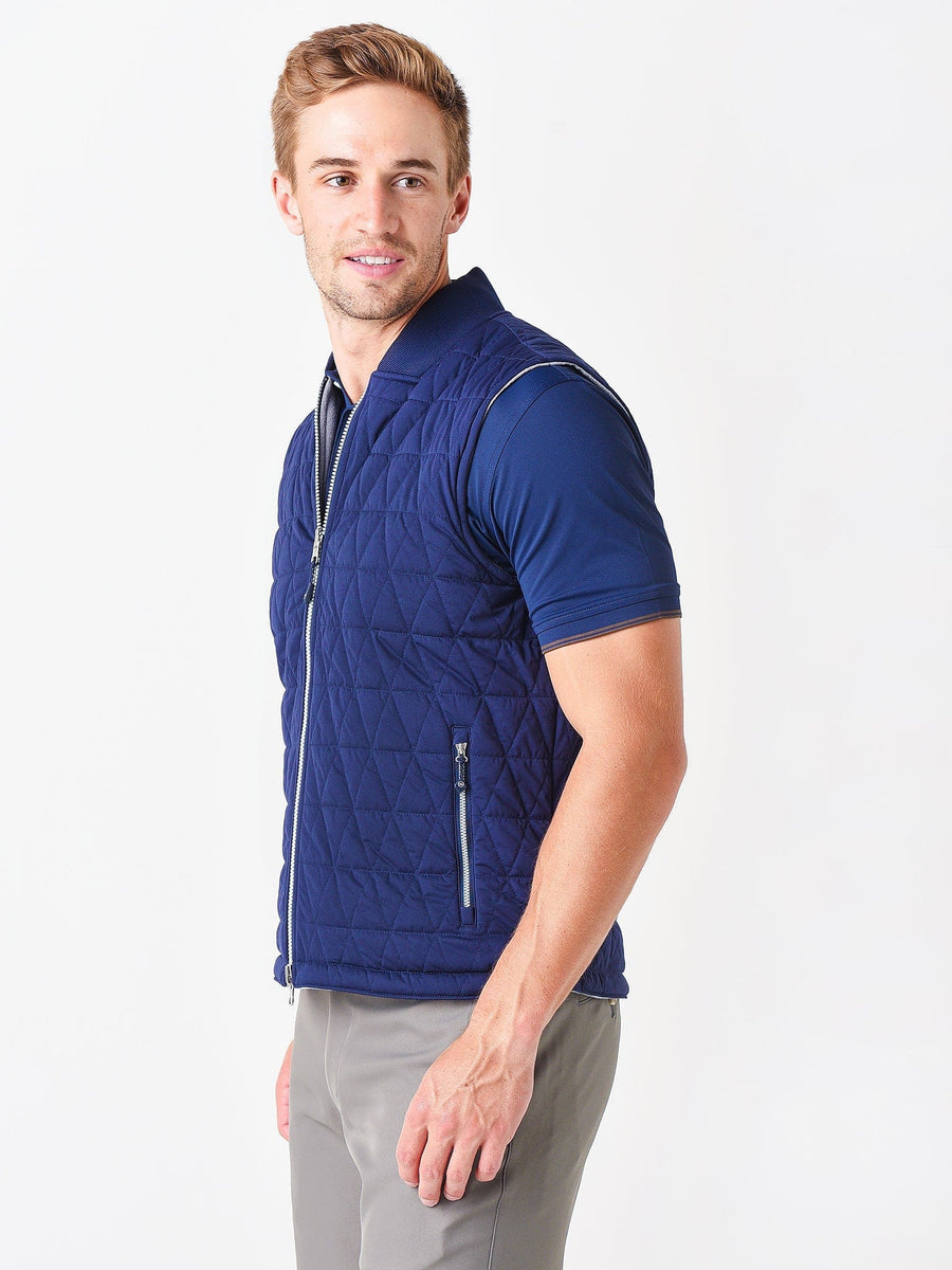 PETER MILLAR VEST NAVY / M THERMAL BLOCK REVERSIBLE VEST