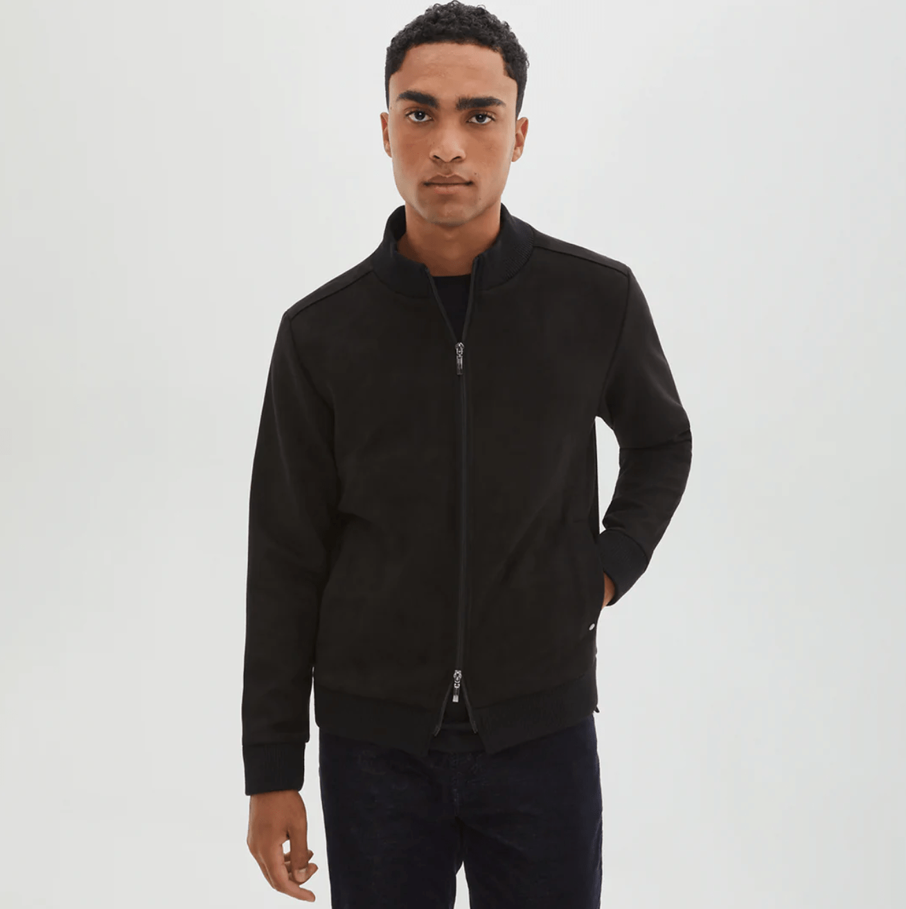 ROBERT BARAKETT JACKET LACHINE FAUX SUEDE