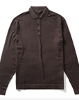 ROBERT BARAKETT KNIT SHIRTS BROWN / M NEWBURY SWEATER POLO