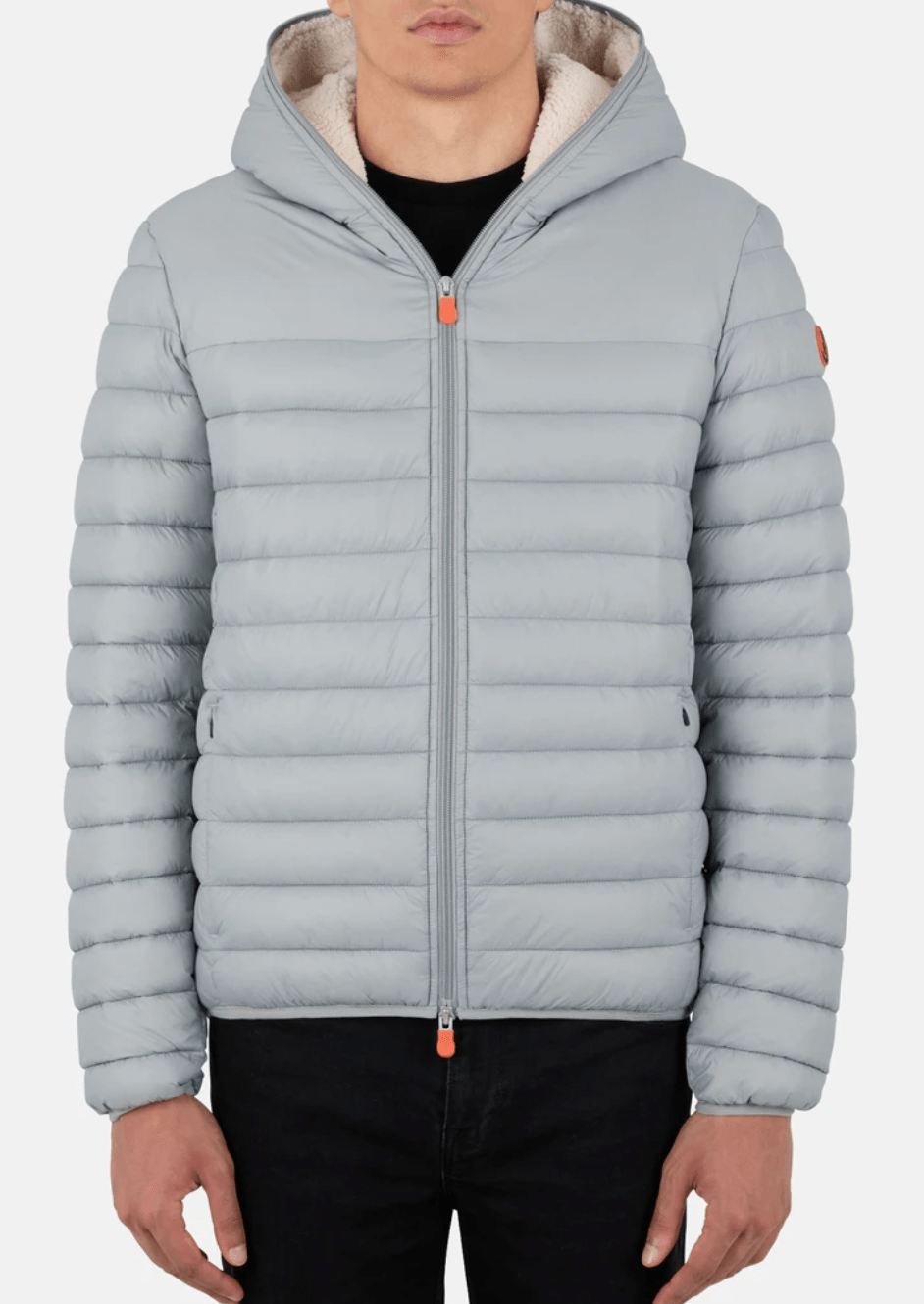 SAVE THE DUCK JACKET MENS  NATHAN FAUX FUR LINED HOODED JACKET