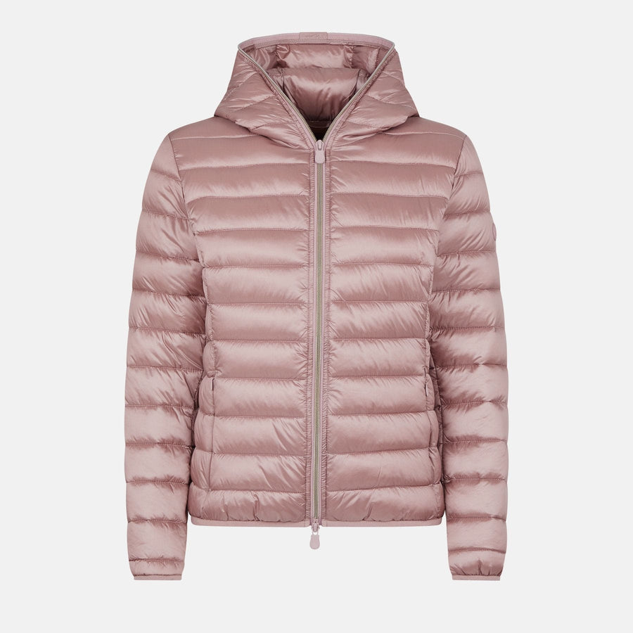 SAVE THE DUCK JACKET MISTY ROSE / XS ALEXIS HOODED JACKET