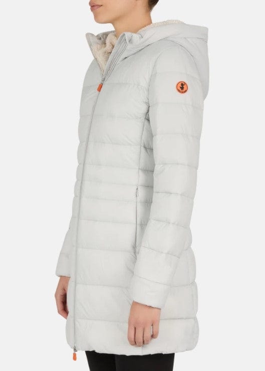 SAVE THE DUCK JACKET RAVEN FAUX FUR HOODED
