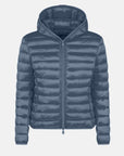 SAVE THE DUCK JACKET STEEL BLUE / L ALEXIS HOODED JACKET