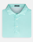 TURTLESON POLOS M / Mint Turtleson Clarence Mini Diamond Jacquard Performance Polo