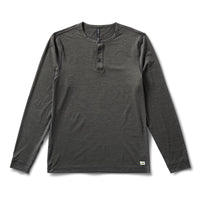 VUORI CHARCOAL HEATHER / 2XL L/S EASE PERFORMANCE HENLEY