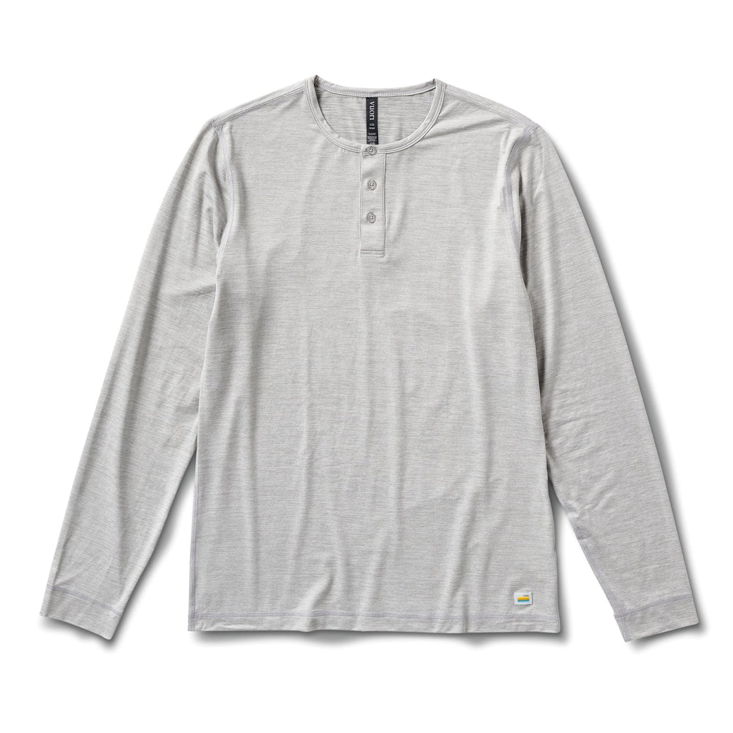 VUORI LIGHT HEATHER GREY / 2XL L/S EASE PERFORMANCE HENLEY